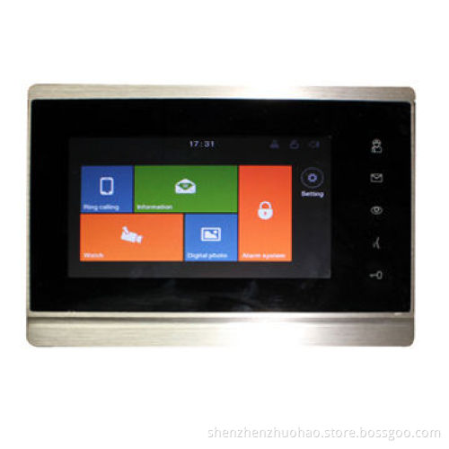 Full Digital TCP/IP Video Door Phone System for Multiple Apartments, with Capacitive Touchscreen